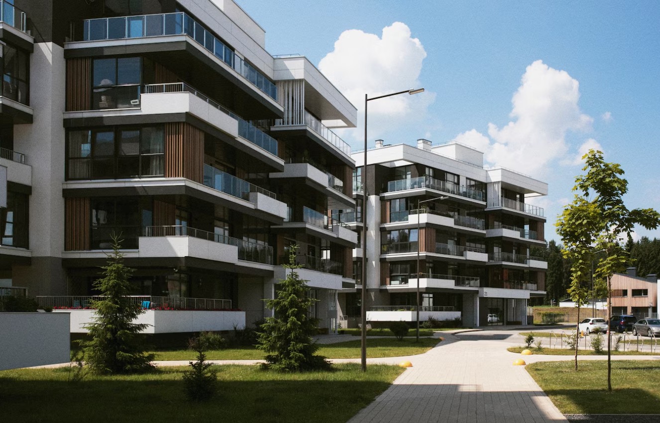 Apartamentos na beira da praia